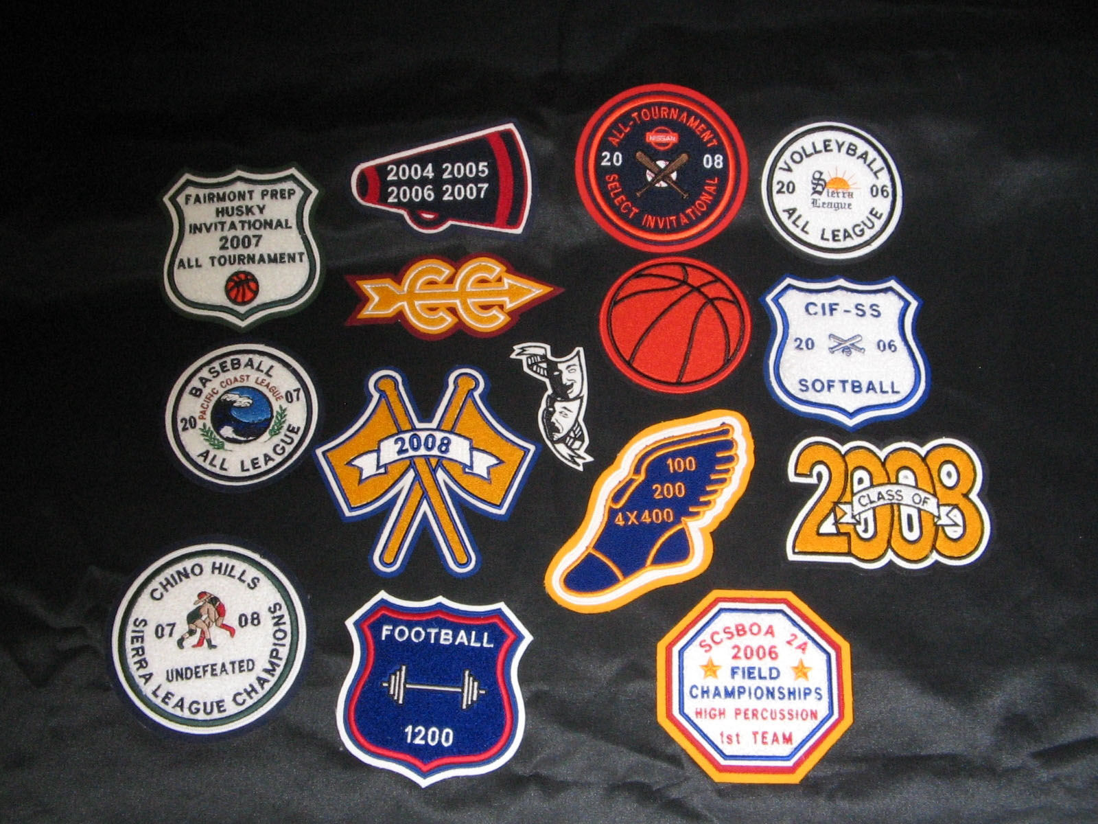 Cross Country Sports Patch for Varsity Jacket